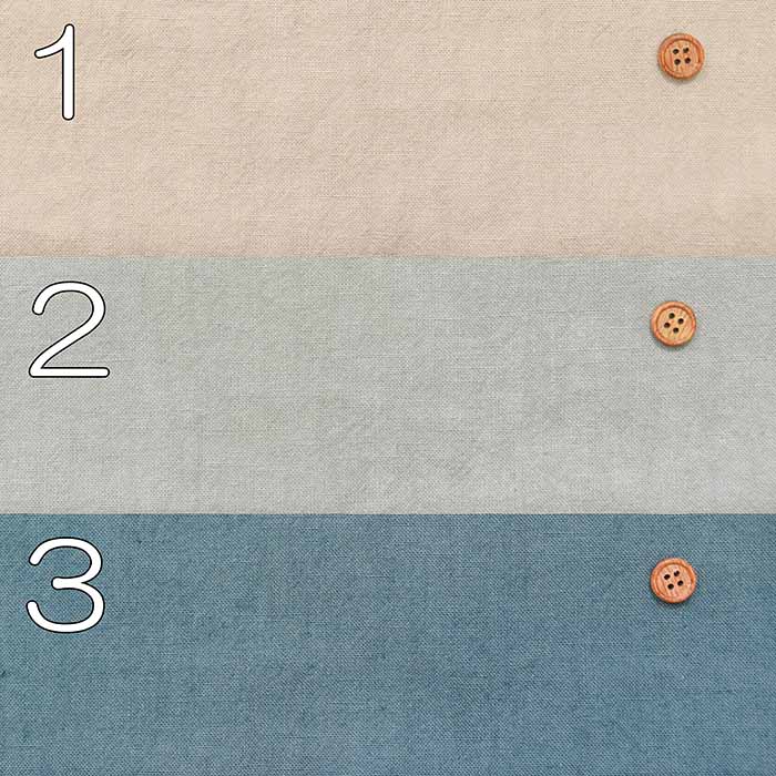 Olive Oil-Processed, Kamasome Dyed Half-Linen Canvas Fabric - Solid - nomura tailor