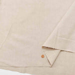 Olive Oil-Processed, Kamasome Dyed Half-Linen Canvas Fabric - Solid - nomura tailor