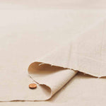 Olive Oil-Processed, Kamasome Dyed Half-Linen Canvas Fabric - Solid - nomura tailor
