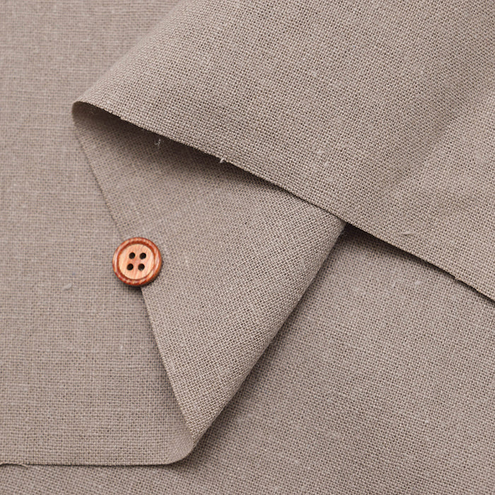 60 French Puffy Linen Canvas Fabric - Plain - nomura tailor