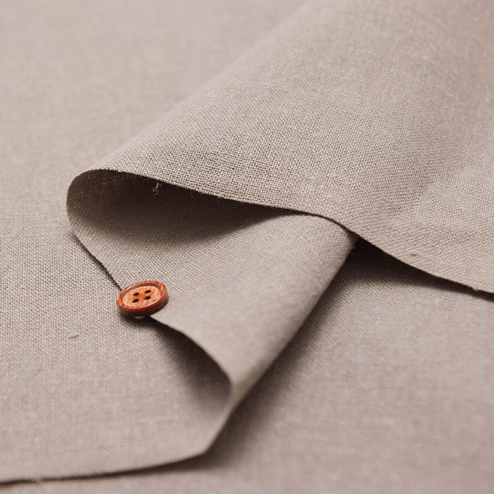60 French Puffy Linen Canvas Fabric - Plain - nomura tailor