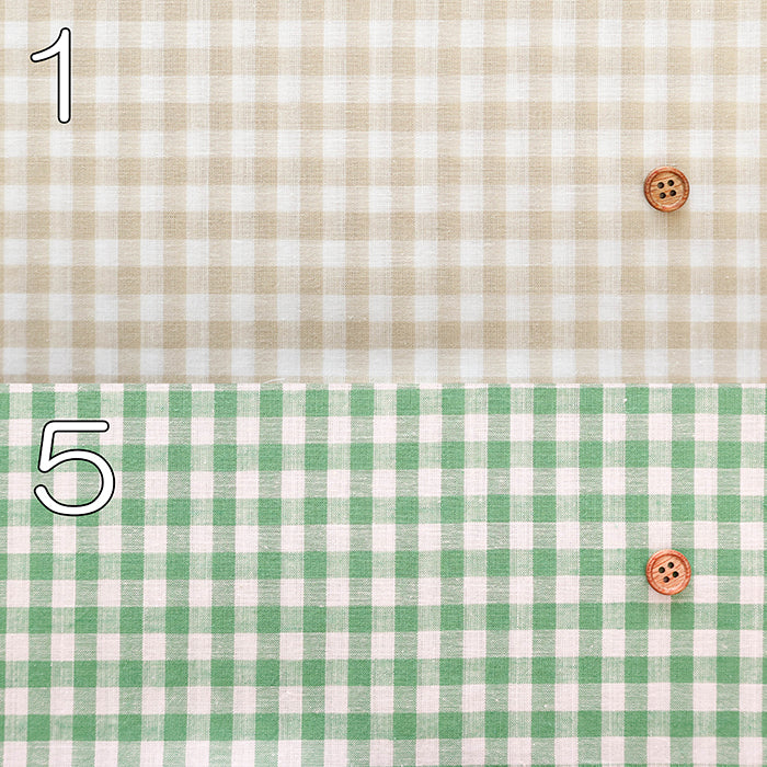 Cotton × Linen × Ramie Fabric - Gingham - nomura tailor