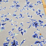 Polyester Antique Dechine Printed Fabric - Flower - nomura tailor