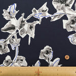 Polyester Antique Dechine Printed Fabric - Flower - nomura tailor