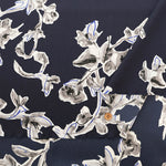 Polyester Antique Dechine Printed Fabric - Flower - nomura tailor