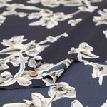 Polyester Antique Dechine Printed Fabric - Flower - nomura tailor