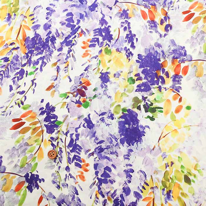 Polyester Inkjet Print Fabric - Flower - nomura tailor