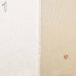Polyester Rayon Blend Cotton Linen Reversible Double-Faced Fabric - Plain - nomura tailor