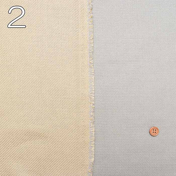 Polyester Rayon Blend Cotton Linen Reversible Double-Faced Fabric - Plain - nomura tailor