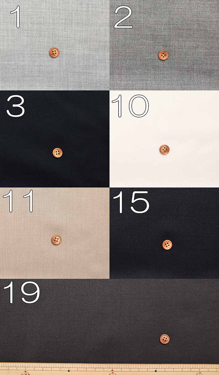 Wool Stretch Viera Fabric plain - nomura tailor
