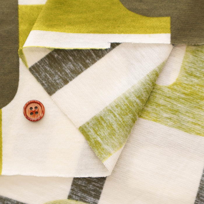 Cotton Strong Twist SZ Jersey Print Fabric - Motif - nomura tailor