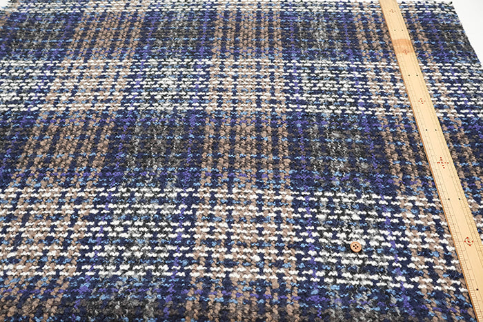 Check Tweed Fabric - nomura tailor