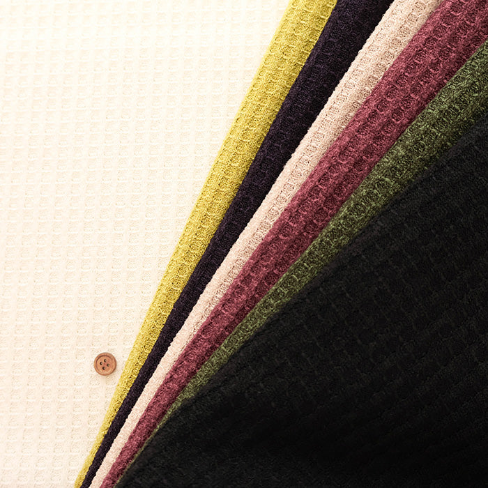 Polyester Waffle Knit Fabric - Plain - nomura tailor