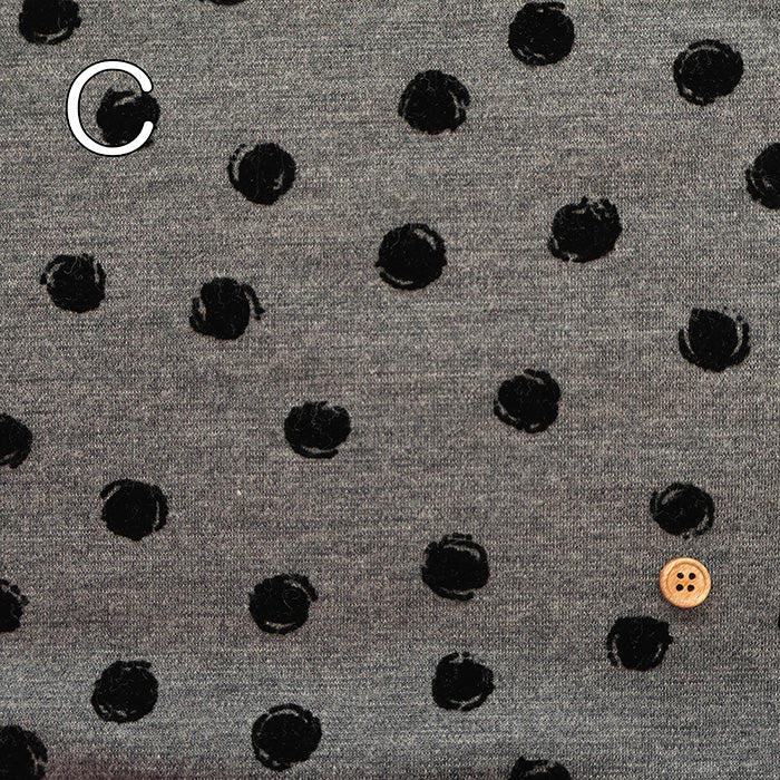 Polyester  flocked  Knit Fabric - nomura tailor