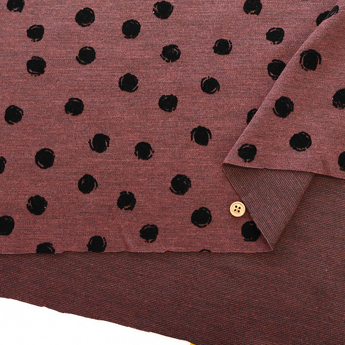 Polyester  flocked  Knit Fabric - nomura tailor