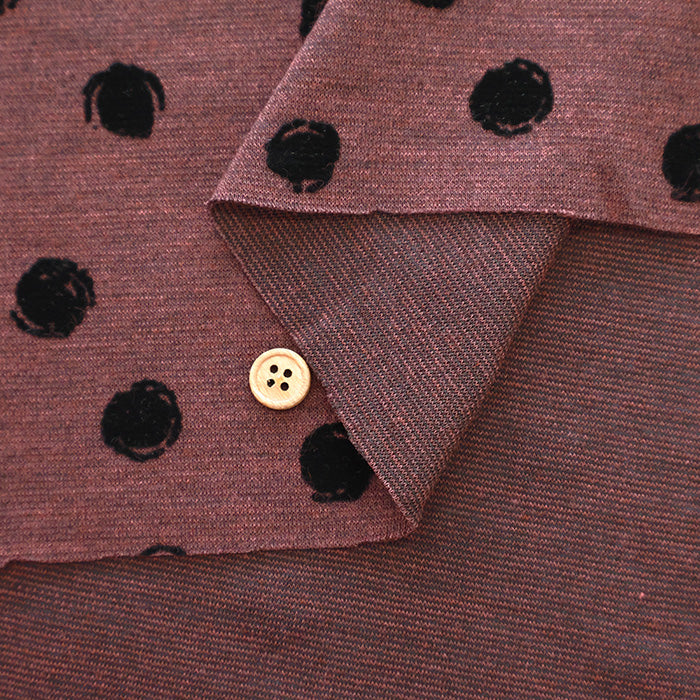 Polyester  flocked  Knit Fabric - nomura tailor