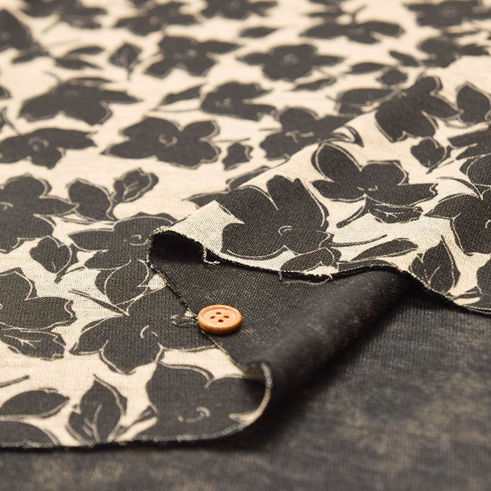 Lyocell Knit Printed Fabric - Flower - nomura tailor