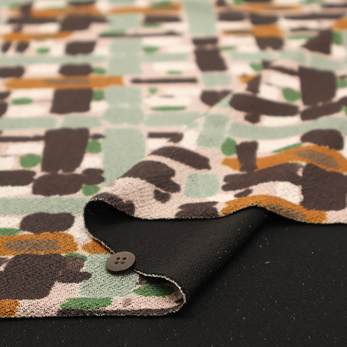 Polyester Crepe Knit Print Fabric - Imported Style - nomura tailor