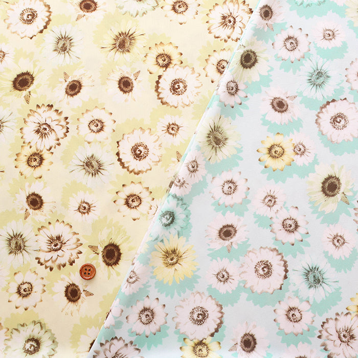 Polyester smooth knit Fabric - Flower - nomura tailor