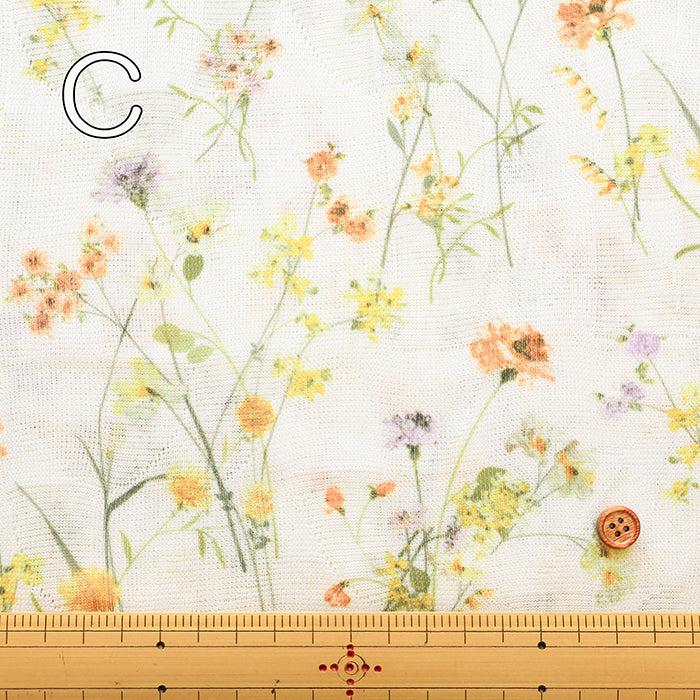 Polyester Jacquard Fabric - Wild Flower - nomura tailor