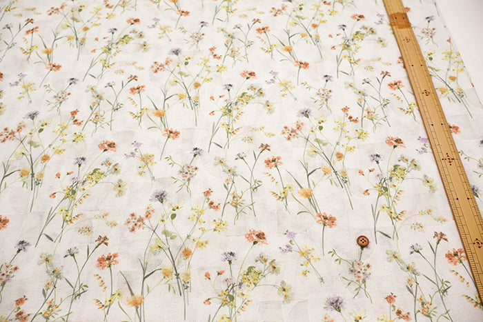 Polyester Jacquard Fabric - Wild Flower - nomura tailor