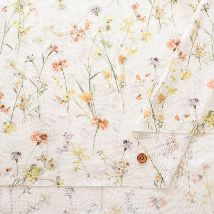 Polyester Jacquard Fabric - Wild Flower - nomura tailor