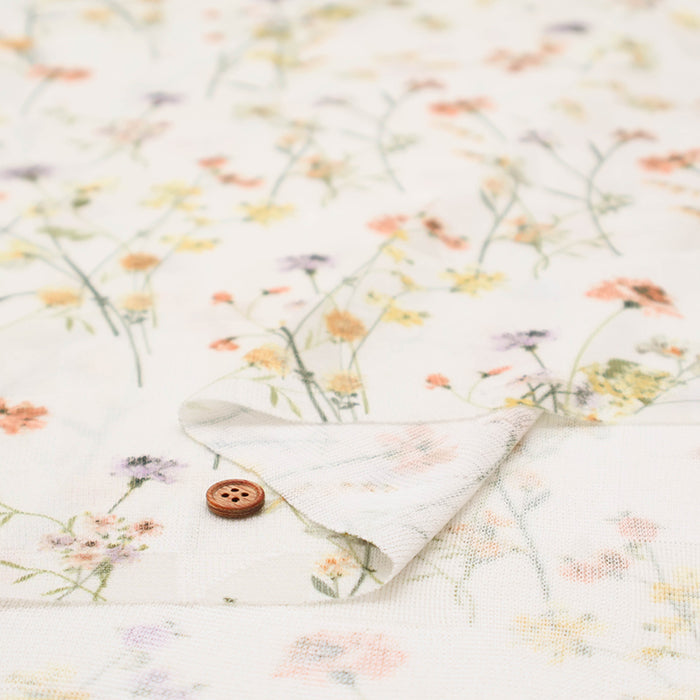 Polyester Jacquard Fabric - Wild Flower - nomura tailor