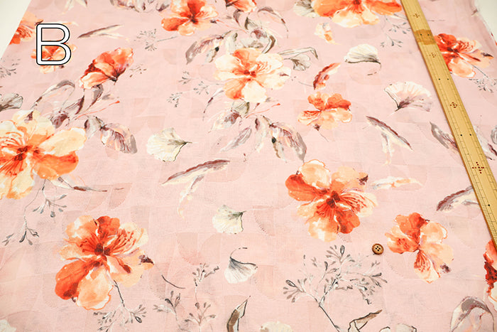 Polyester Jacquard Fabric - Flower - nomura tailor