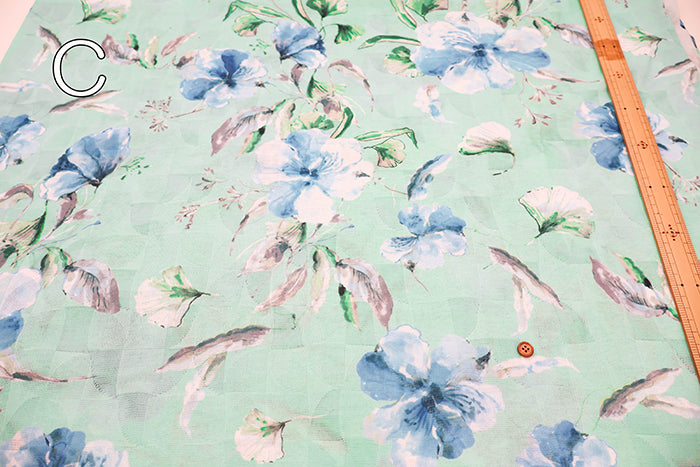 Polyester Jacquard Fabric - Flower - nomura tailor