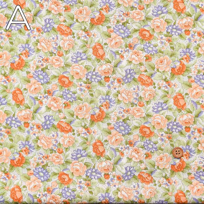 Silket UV-cut processed Cotton 80/2 milled knit printed fabric Flower - nomura tailor