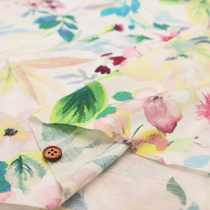 Cotton 60 Twin Jersey Inkjet-printed Fabric - Botanical - nomura tailor