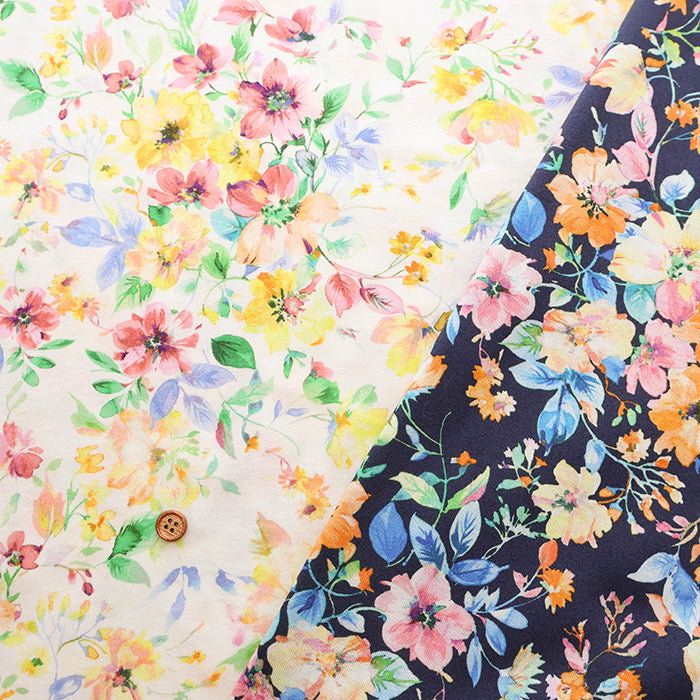Cotton 60 Twin Jersey Inkjet-printed Fabric - Botanical - nomura tailor