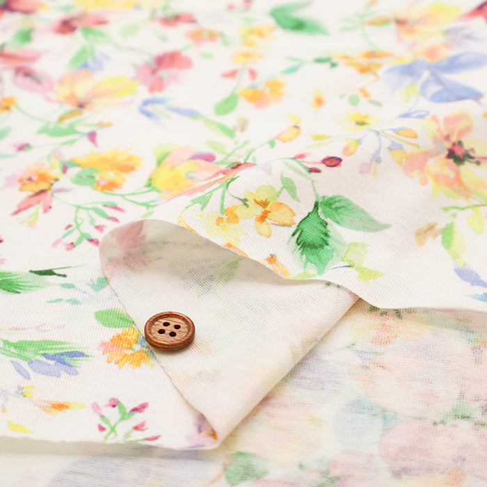 Cotton 60 Twin Jersey Inkjet-printed Fabric - Botanical - nomura tailor