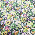Cotton 60 Twin Jersey Inkjet-printed Fabric - Fruit - nomura tailor