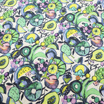 Cotton 60 Twin Jersey Inkjet-printed Fabric - Fruit - nomura tailor