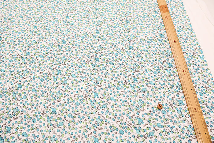 Silket UV-treated Cotton High-twist Ribbed Knit Print Fabric -  Apples and Cherries - nomura tailor