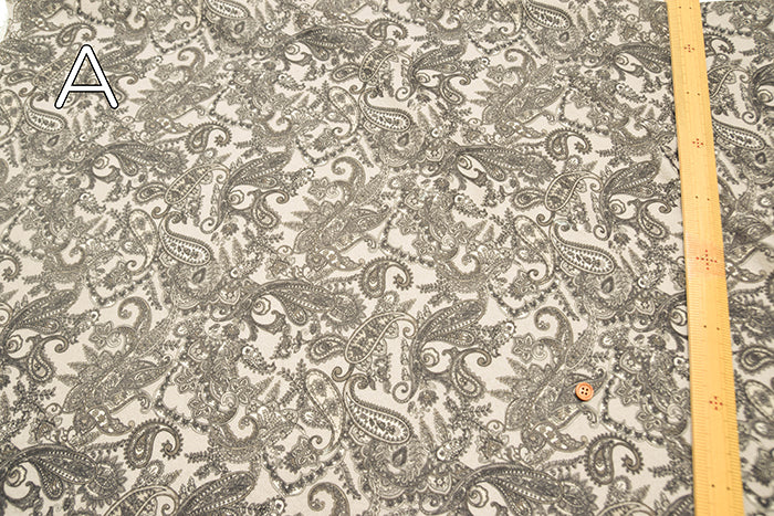 Polyester Knit Inkjet Printed Fabric - Paisley - nomura tailor