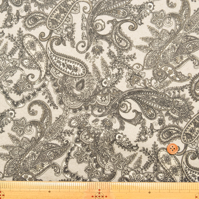 Polyester Knit Inkjet Printed Fabric - Paisley - nomura tailor