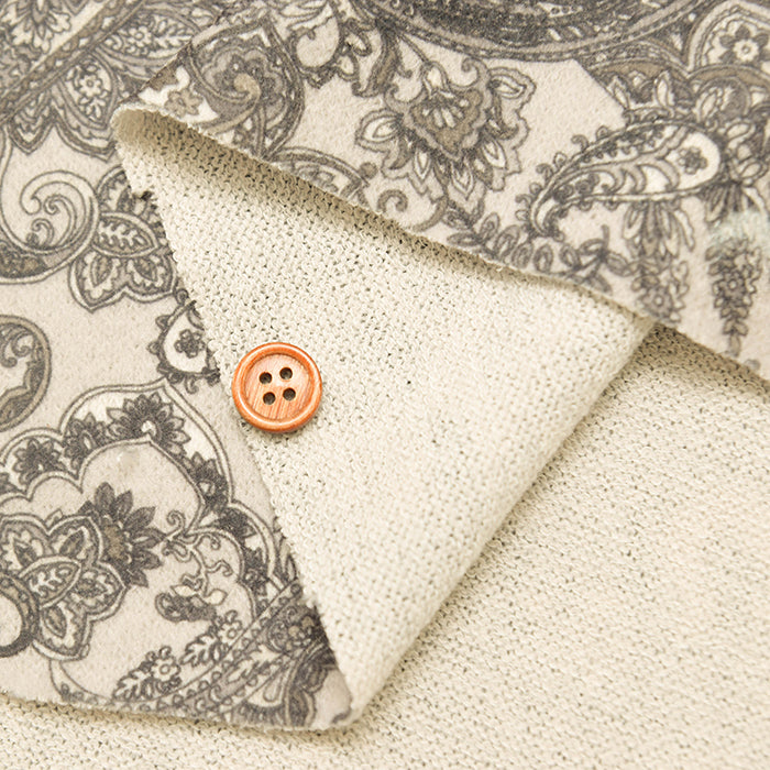 Polyester Knit Inkjet Printed Fabric - Paisley - nomura tailor