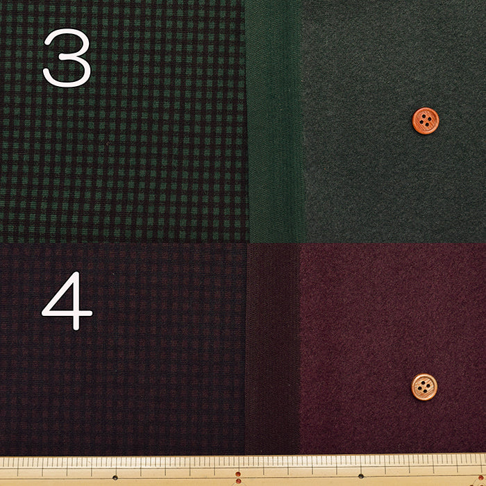 Heat Performer(Warm fleece lining) Fabric - Mini Check - nomura tailor
