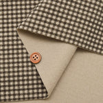 Heat Performer(Warm fleece lining) Fabric - Mini Check - nomura tailor