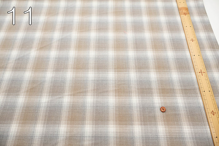 Washable Summer Wool Fabric - Check - nomura tailor
