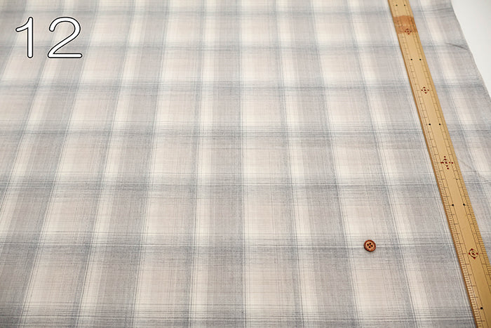 Washable Summer Wool Fabric - Check - nomura tailor