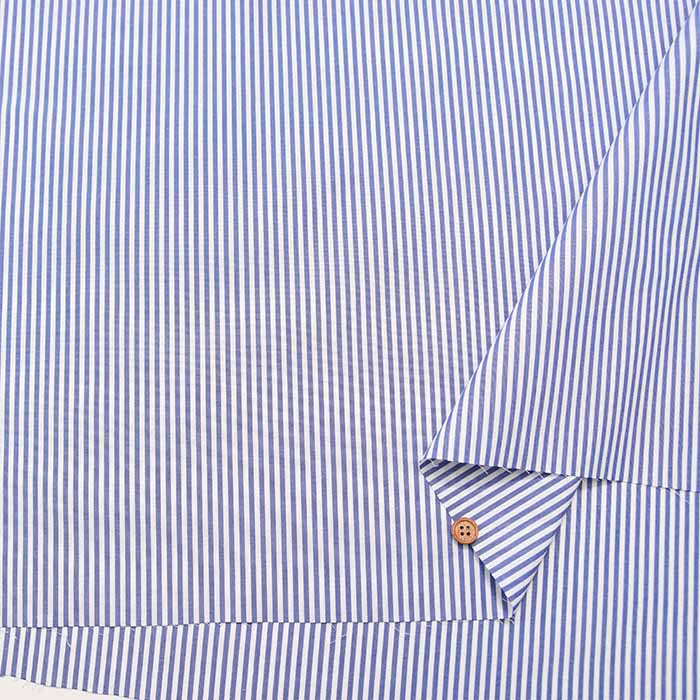 Supima Cotton 60/- Yarn-dyed typewriter fabric Stripe - nomura tailor