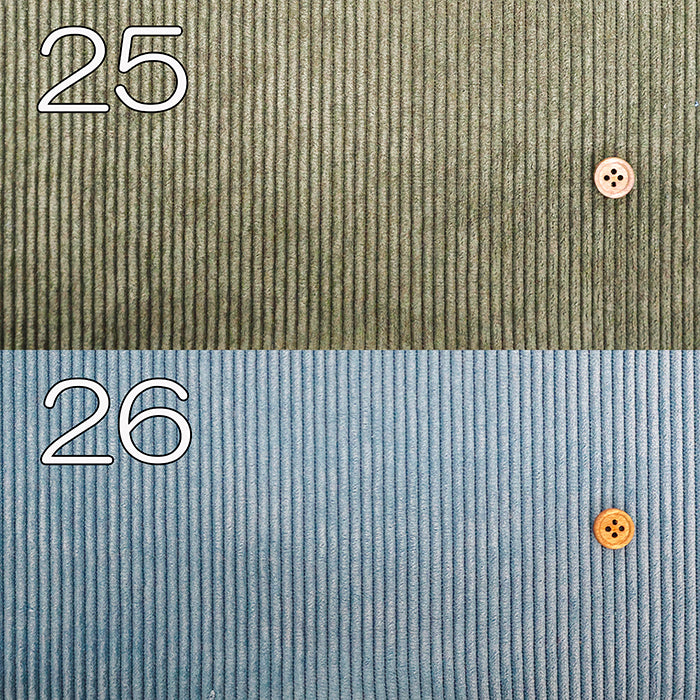 Polyester Stretch Corduroy Fablic - Plain