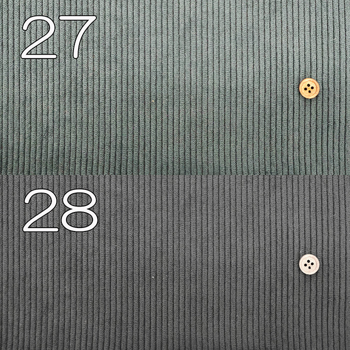 Polyester Stretch Corduroy Fablic - Plain