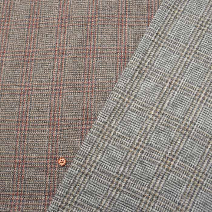 Wool Blend Fabric - Check - nomura tailor