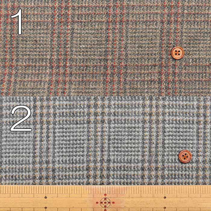 Wool Blend Fabric - Check - nomura tailor