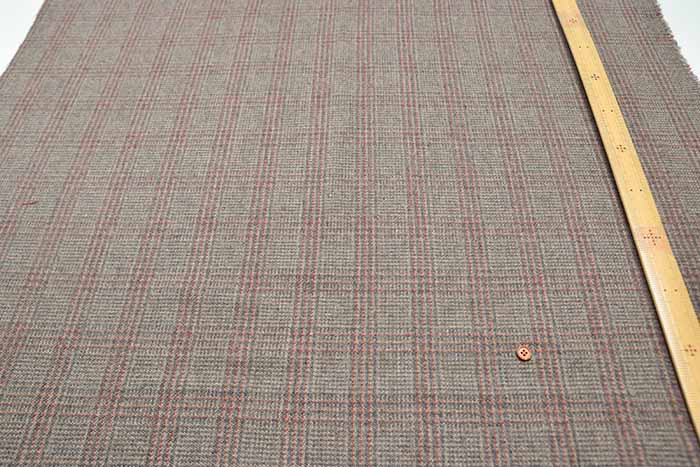 Wool Blend Fabric - Check - nomura tailor