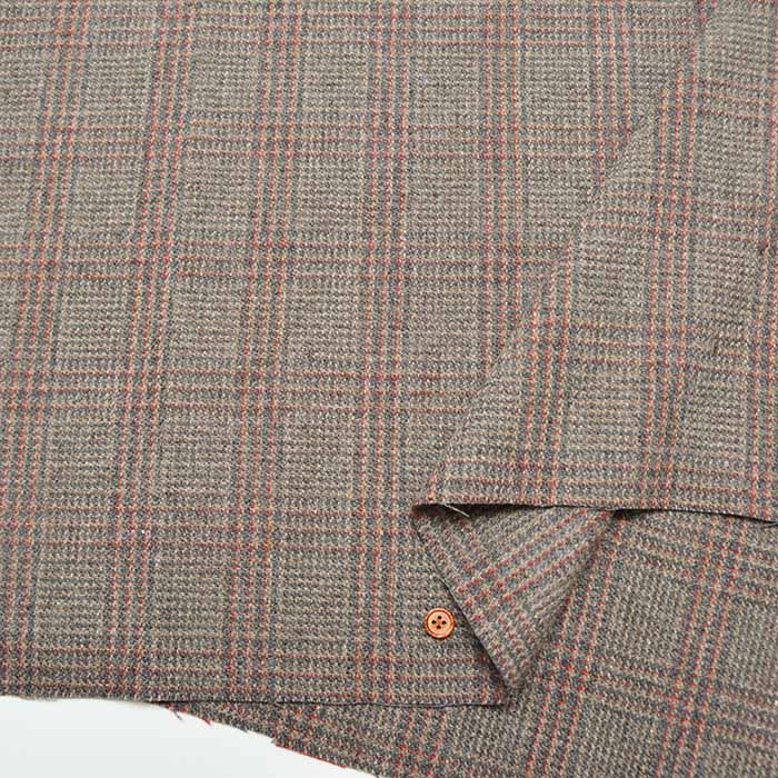 Wool Blend Fabric - Check - nomura tailor